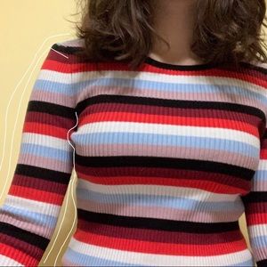 Striped long sleeve shirt!